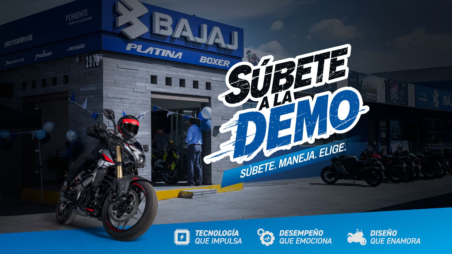 Súbete a la demo. Súbete. Maneja. Elige.
